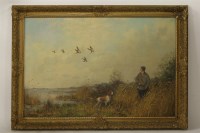 Lot 1680 - 20th century 
DUCK SHOOTING 
indistinctly signed l.l.