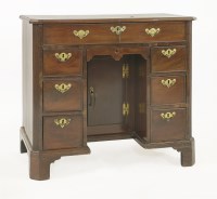 Lot 1790 - A George III mahogany kneehole desk