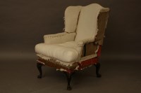 Lot 2167 - A Queen Anne style armchair
in need of re-upholstering