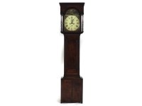 Lot 1708 - A George lll inlaid mahogany eight day longcase clock