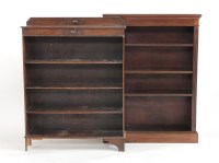 Lot 1732 - A early 20th century mahogany open bookcase