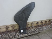 Lot 3103 - A contemporary abstract slate garden sculpture.
122cm high