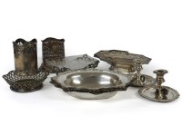 Lot 1356 - A group of miscellaneous plated items