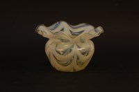 Lot 1103 - An Art Nouveau vaseline glass vase