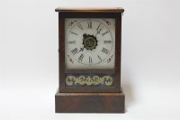 Lot 1168 - A late 19th century Swiss regulator mantle clock