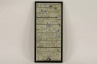 Lot 1522 - An embroidered band sampler