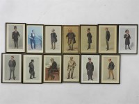 Lot 1683 - Thirteen various Vanity Fair prints