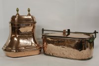 Lot 2229 - A Victorian copper cistern of shaped form