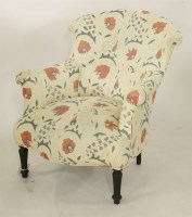 Lot 2153A - A reupholstered nursing chair