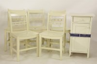 Lot 2222A - Five painted country chairs