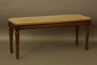 Lot 2035 - A mahogany long stool