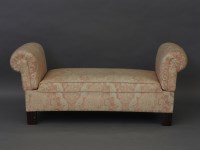 Lot 1647 - An early 20th century upholstered day bed