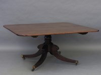 Lot 1652 - A George III mahogany dining table