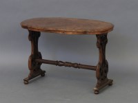 Lot 1678 - A Burr walnut occasional table