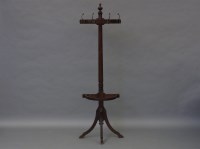 Lot 1761 - Mahogany hat and coat stand