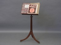 Lot 1766 - An Edwardian mahogany music stand