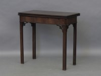 Lot 1799 - A George III mahogany tea table