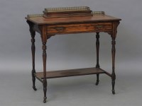 Lot 1801 - An Edwardian inlaid mahogany bonheur du jour