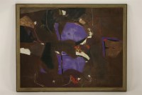 Lot 1617 - Alastair Michline? 
ABSTRACT COMPOSITION 
oil on board