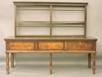 Lot 504 - A George III oak dresser base