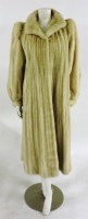 Lot 1105 - An Emba natural pale rose mink full-length fur coat