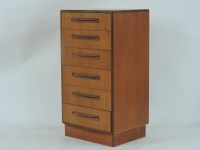 Lot 780 - A G-Plan narrow teak chest of six drawers