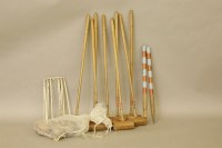 Lot 367 - A vintage croquet set