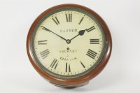 Lot 309 - A single fusee wall clock