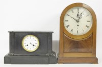 Lot 353 - A lancet mantle clock