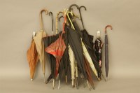Lot 387 - A Collection of Umbrellas and Parasols to include Edwardian examples