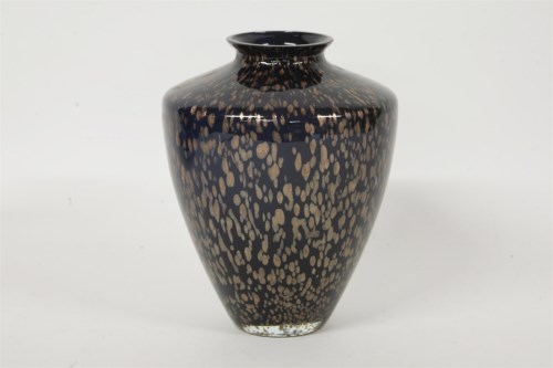 Lot 185 - A Royal Brierley iridescent glass vase