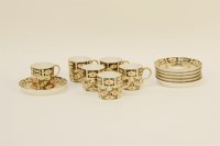 Lot 144 - Six Royal Crown Derby Imari pattern coffee cups and saucers