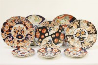 Lot 285 - An assortment of late 19th century/early 20th century Imari dishes