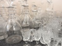 Lot 252A - A large quantity of Georgian and later glassware