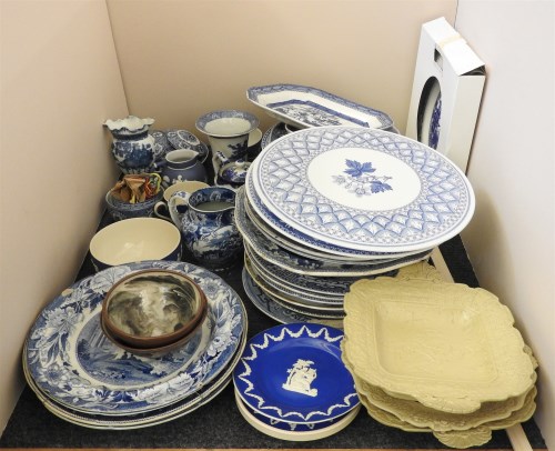 Lot 253 - A large quantity of 19th century and later blue and white transfer printed plates