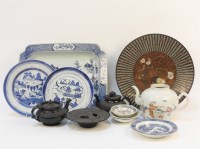 Lot 261 - A Chinese blue and white meat plate