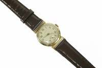 Lot 54A - A 9ct gold gentleman's Mappin & Webb mechanical strap watch