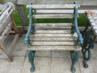 Lot 3033 - A cast iron garden suite