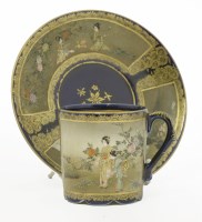 Lot 247 - A Kinkozan 'Satsuma' coffee cup and saucer