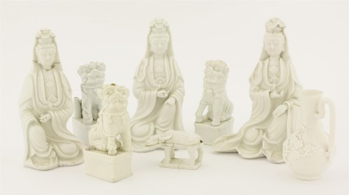 Lot 54 - A group of blanc de Chine