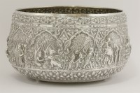 Lot 148 - A Thai silver bowl