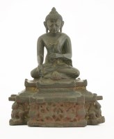 Lot 7 - An Indian bronze figure of Buddha