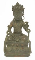 Lot 139 - A bronze figure of Guanyin