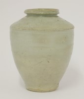 Lot 314 - A celadon glazed jar
