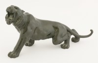 Lot 256 - A bronze tiger