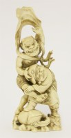 Lot 270 - An ivory okimono