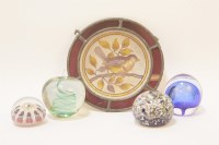 Lot 182 - Four glass paperweights