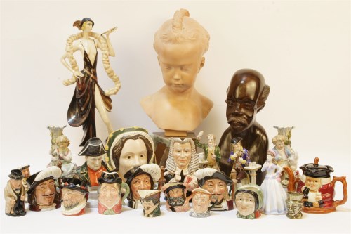 Lot 248 - A collection of Toby jugs and other items