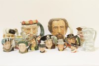 Lot 321 - A collection of Royal Doulton character jugs