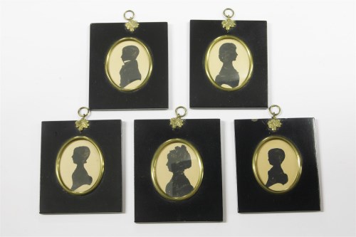 Lot 100 - Five early 19th century silhouettes